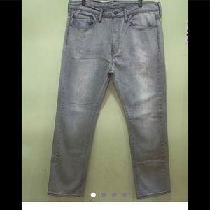 Levi’s 513 jeans 34x29 light grey mid rise zip fly